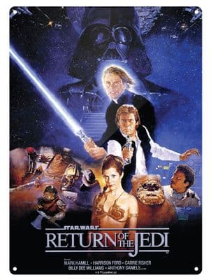 Star Wars Metal Art Print - Return of the Jedi