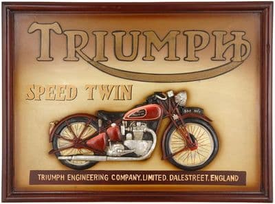 Triumph Wall Plaque