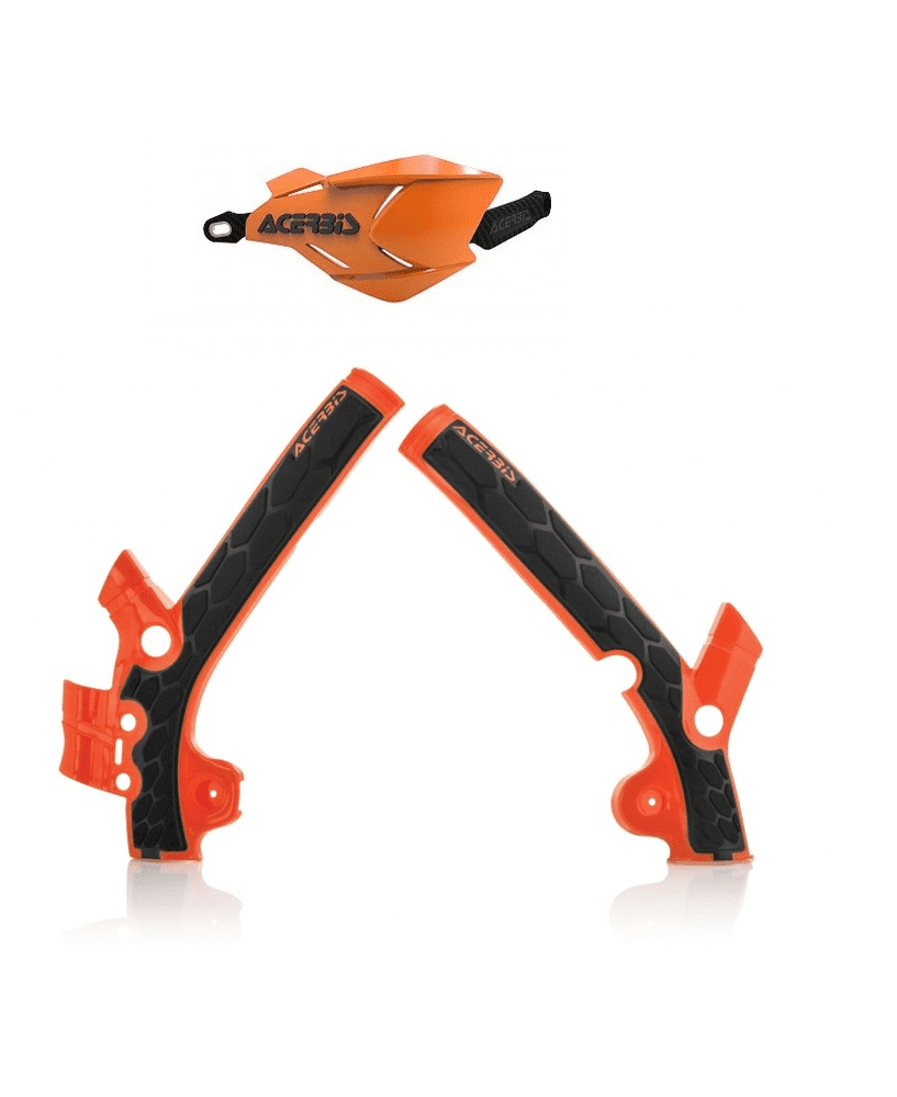 New Acerbis X Factory Handguards XGrip Frame KTM SX 85 1317 Black Orange