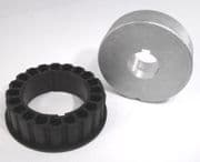 4" 9swg Round tube adaptors for Dynamo 100 Tube motors