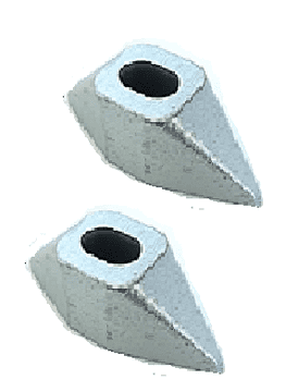 Housings for ILS Oval Chrome Pins (005) (PAIRS)