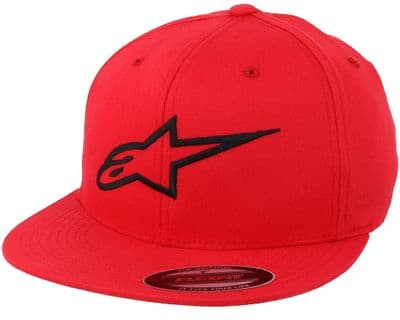 Alpinestars Ageless Flexfit Flatbill Hat Red *