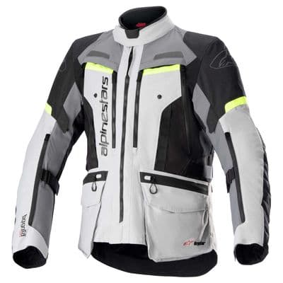 Alpinestars Bogota PRO Drystar® Jacket Ice Grey / Dark Grey / Yellow Fluo
