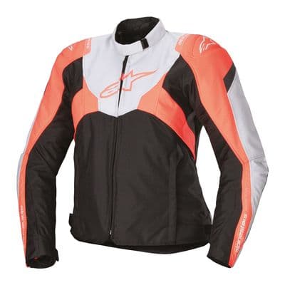 Alpinestars Stella T-Jaws V4 WP Ladies Textile Jacket Black/White/Coral