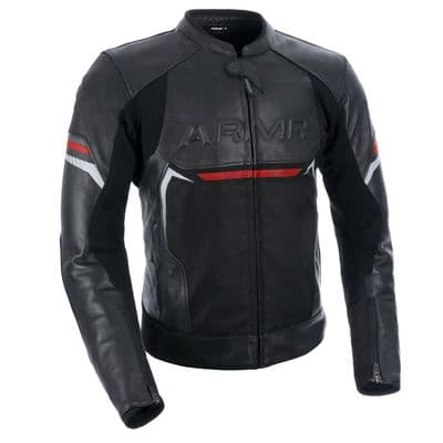 ARMR Raiden 3.0 Leather Jacket Black/Red