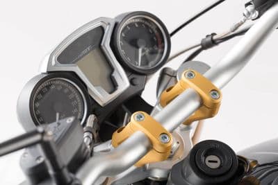 Bar back. H=20 mm. Back 30 mm. Golden. BMW R nineT. LEH.07.512.10000/GD