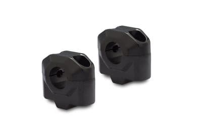 Bar riser for Ø 22 mm handlebar H=25 mm. Black. LEH.00.039.22001.25/B