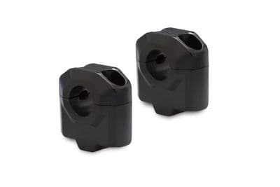 Bar riser for Ø 22 mm handlebar H=30 mm. Black. LEH.00.039.22001.30/B