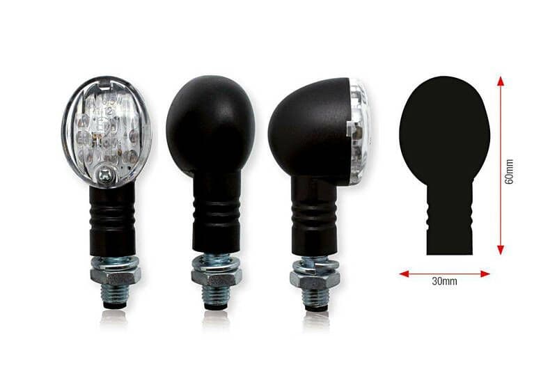 Bihr Bullet LED Indicators Black 1060890