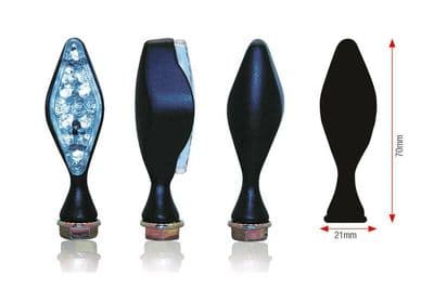 Bihr Losange LED Indicators Black 1066955