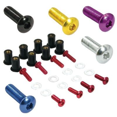 Bike-it Fairing/screen bolts+grommets kit