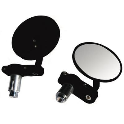 Bikeit Phoenix bar-end mirror set black MRU025