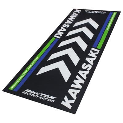 Biketek Garage Mat Series4 Kawasaki 190x80cm GRGMAT64