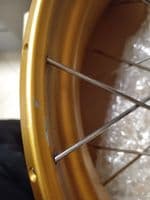 BMW Gold Cross Spoke Rim Rear 36317923196 *