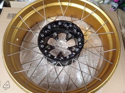 BMW Gold Cross Spoke Rim Rear 36317923196 *