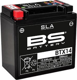 BS BTX14 (YTX14-BS) SLA Battery