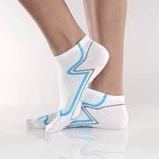 Eigo Lady low-cut coolmax socks white/cyan