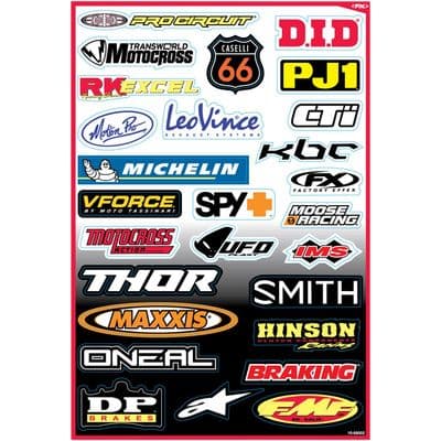 Factory Effex Decal kit Sponsor B