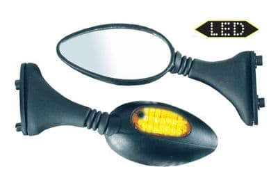 Fairing mirrors with LED indicators universal Pair MRUSPIND