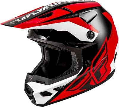 Fly Racing Kinetic MX Helmet Crest Red/Black/White