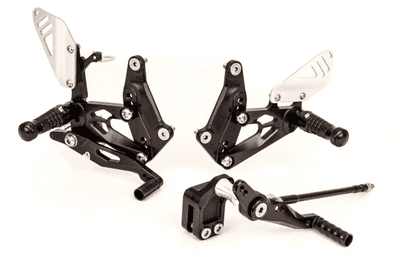 Gilles Honda CB500 CBR500 Rearset Factor-X Black FXR-H04-B