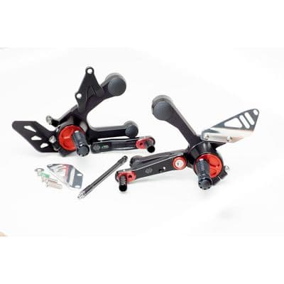 Gilles Yamaha MT-09 Rearset Black/Red RCT10GT-Y02-BR