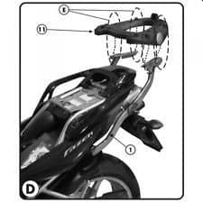 Givi 340F Rear Rack Yamaha Fazer 600 FZ600S 98-03