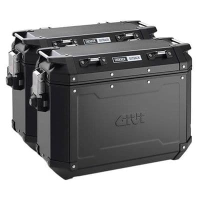 Givi Trekker Outback Aluminium Pannier 37L Pair Black OBKN37BPACK2 *