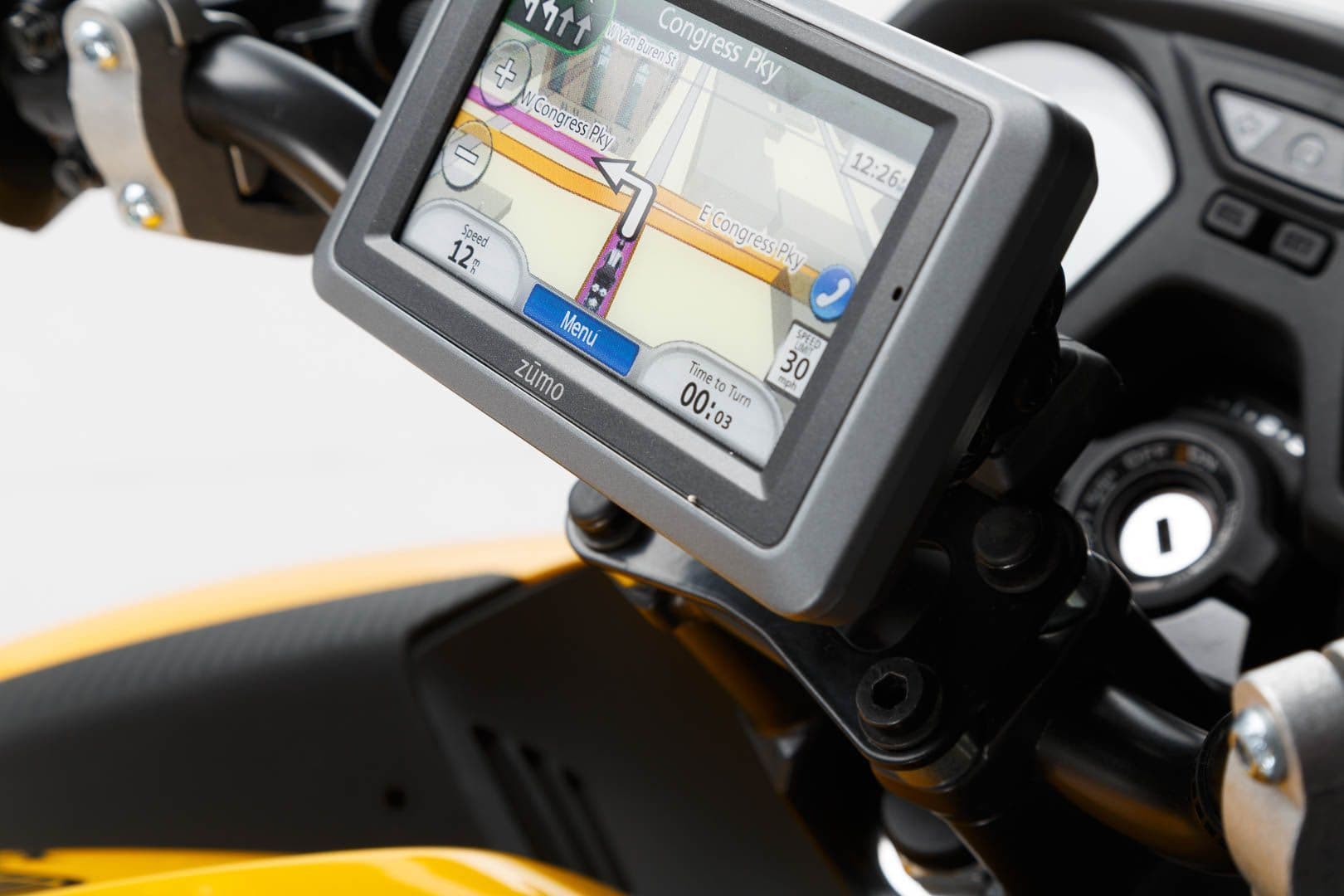 GPS mount for handlebar Black Shock absorbent GPS 00 646 10200/B