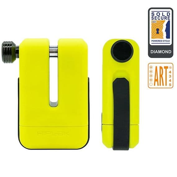 Hiplok MD1000 Disc Lock Yellow