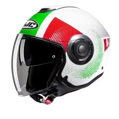 HJC i40N Openface Pyle Green/White/Red