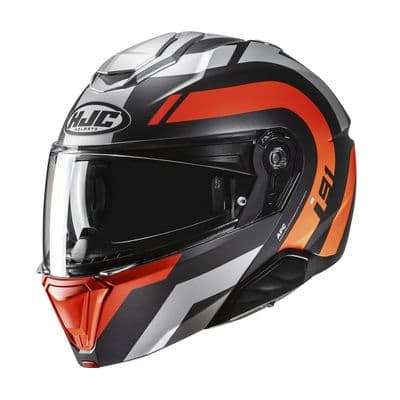 HJC i91 Flip Front Arven Orange