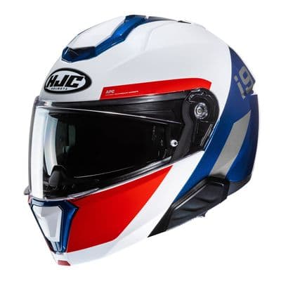 HJC i91 Flip Front Bina White/Blue/Red