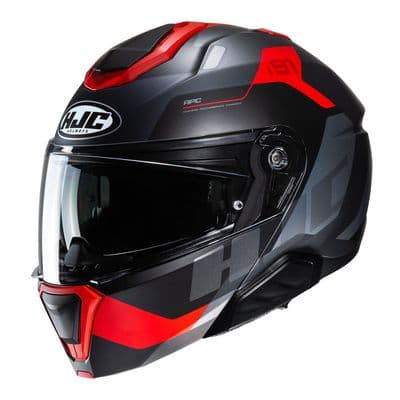 HJC i91 Flip Front Carst Red