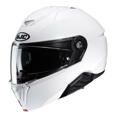 HJC i91 Flip Front Pearl White