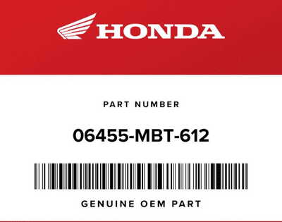 Honda Brake Pad Set VTX1800 06455-MBT-612 *