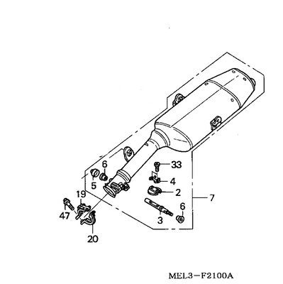 Honda CBR1000 RR4 / RR5 OEM Exhaust Muffler 18200-MEL-013 *
