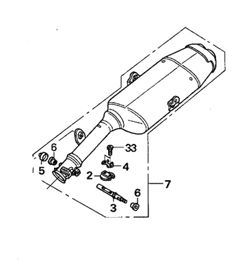 Honda CBR1000 RR6 / RR7 OEM Exhaust Muffler 18200-MEL-D20 *