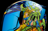 Icon Airflite Helmet Bugoid Blitz *incl RST Blue visor