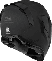 Icon Airflite Helmet Dark Mat Black *incl Dark Visor