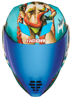 Icon Airflite Helmet Pleasuredome4 *incl RST Blue Visor