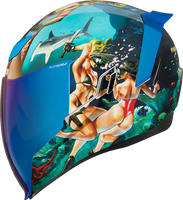 Icon Airflite Helmet Pleasuredome4 *incl RST Blue Visor