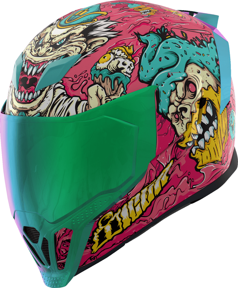 Icon Airflite MIPS Helmet Snack Attack incl RST Green Visor