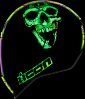 Icon Airform Helmet Hippy Dippy *incl RST Purple Visor