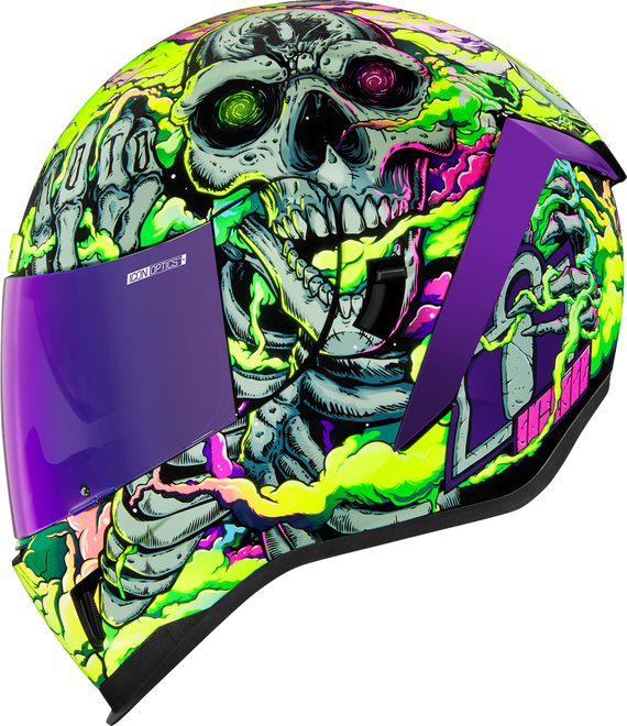 Icon Airform Helmet Hippy Dippy *incl RST Purple Visor