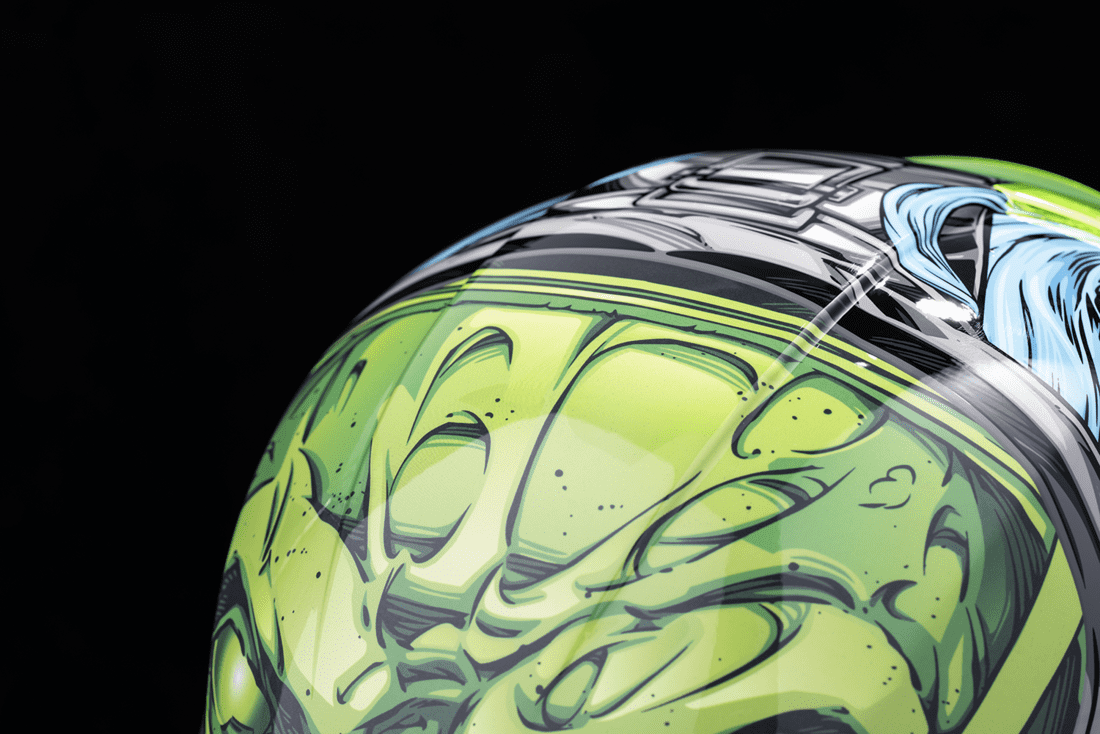 Icon Airframe Pro Helmet Outbreak includes Clear & RST Silver Trackshield
