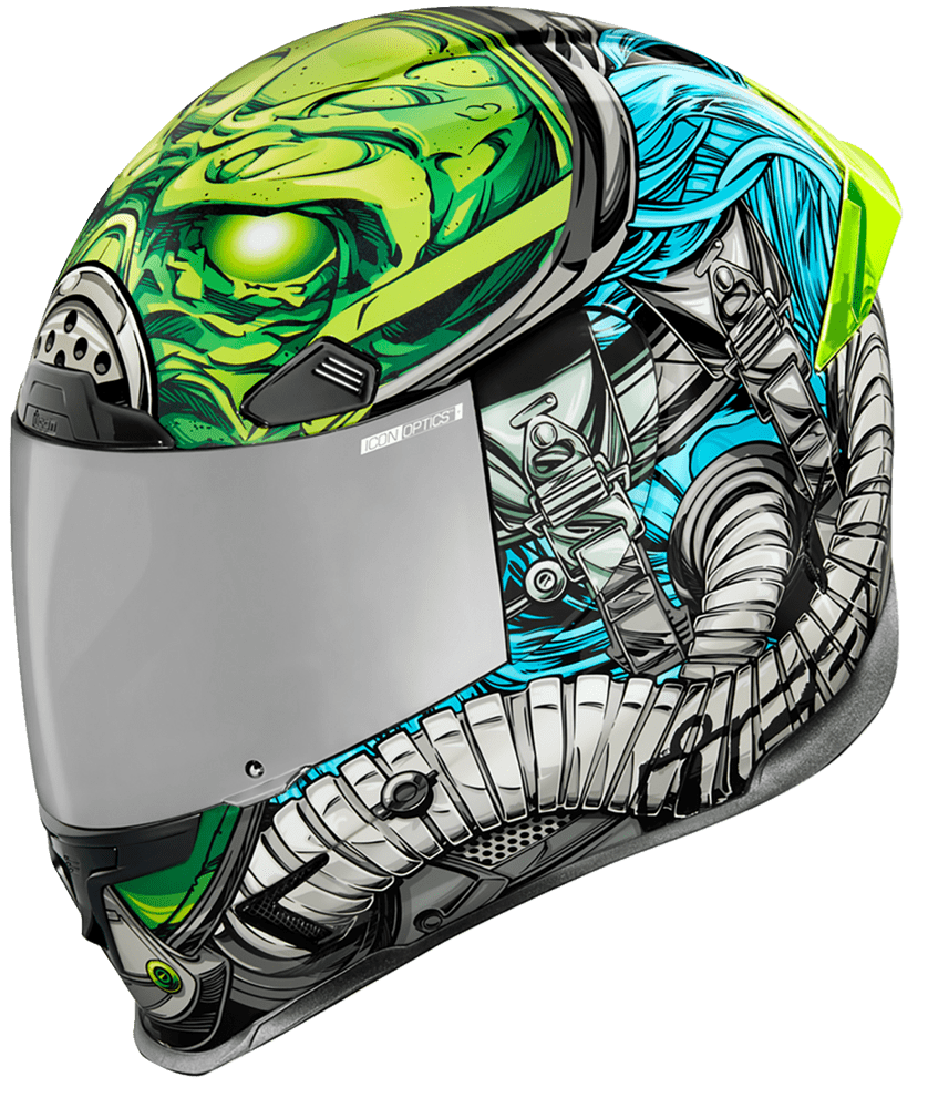 Icon Airframe Pro Helmet Outbreak includes Clear & RST Silver Trackshield
