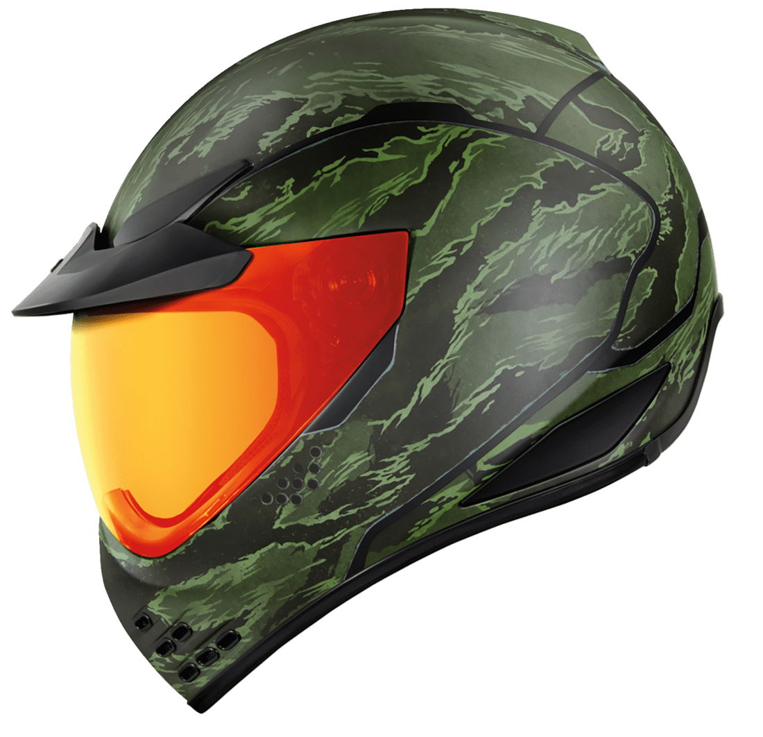 Icon Domain Helmet TigerBlood incl RST Red Domain Motoshield