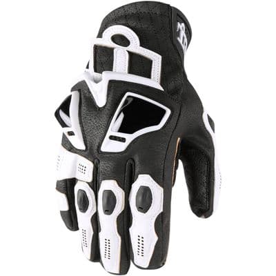 Icon Hypersport Short Gloves White