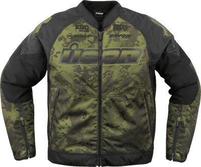 Icon Overlord3 Magnacross Textile Jacket Green